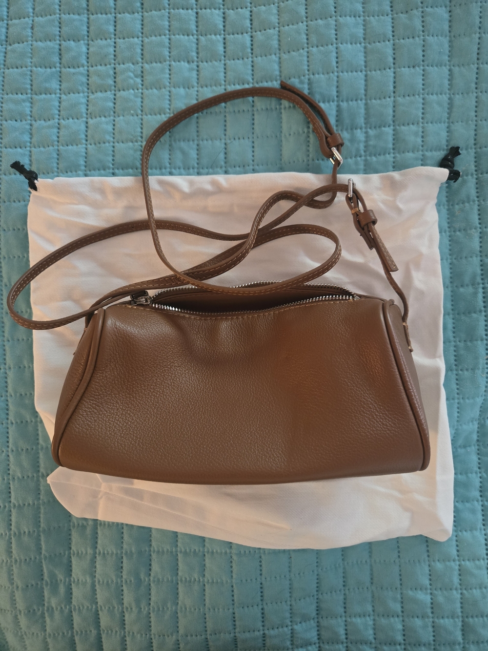 *Flawed* The Row Brown Mini Leather Shoulder Bag